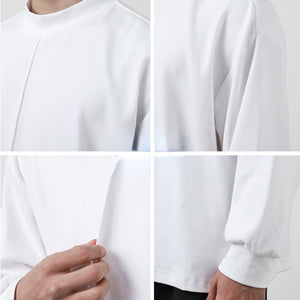 Half Turtleneck Solid Long Sleeve T-shirt