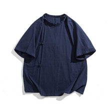 Load image into Gallery viewer, Retro Button-down Short-sleeved Shirt