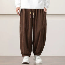 Load image into Gallery viewer, Corduroy Side Pocket Loose Wide-leg Casual Pants