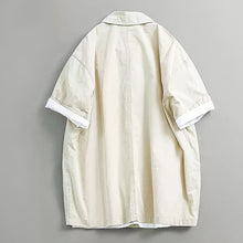 Load image into Gallery viewer, Cotton Japanese Retro Wooden Horn Button Shirt