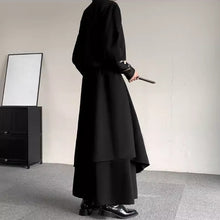 Load image into Gallery viewer, Irregular Retro Layered Draped Wide-leg Culottes