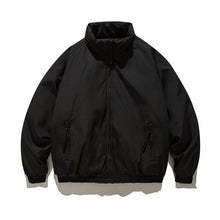 Load image into Gallery viewer, Retro Coffee Vertical Striped Cotton Coat