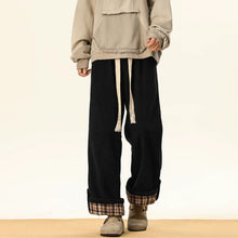 Load image into Gallery viewer, American Style Rolled Hem Corduroy Straight Casual Pants