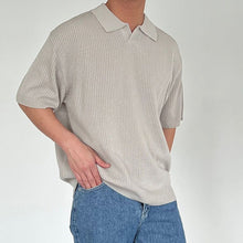 Load image into Gallery viewer, Knitted Lapel Polo Shirt