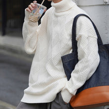 Load image into Gallery viewer, Lapel Twist Sweater Knitwear