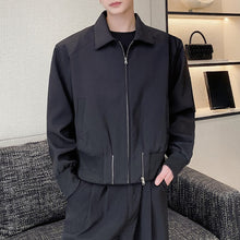 Load image into Gallery viewer, Zip-up Slim-fit Lapel Jacket