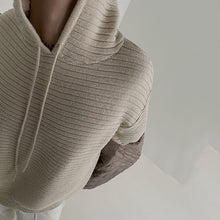 Load image into Gallery viewer, Hooded Knitted Pullover Thick Sweatshirt