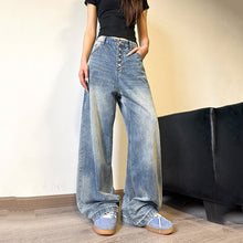 Load image into Gallery viewer, Loose Straight High Wide-leg Trousers