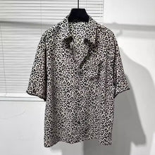 Load image into Gallery viewer, Leopard Print Wrinkle-free Loose-fitting Shirt