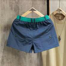 Load image into Gallery viewer, Loose-fit Color-block Beach Shorts with Lining