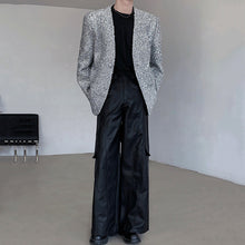 Load image into Gallery viewer, Shiny Silver Collarless Jacket