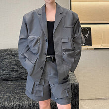 Load image into Gallery viewer, Multi-pocket Detachable Cargo Pants Suit