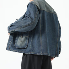 Load image into Gallery viewer, Denim Large Pocket Button Jacket