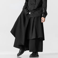Load image into Gallery viewer, Fake Two Piece Loose Irregular Culottes Harem Pants