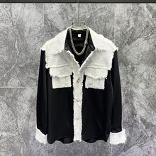 Load image into Gallery viewer, Loose Patchwork Square Collar Casual Jacket
