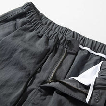 Load image into Gallery viewer, Breathable Elastic Waist Loose Curved Trousers