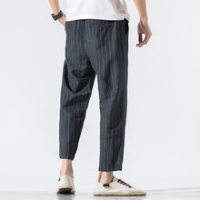 Load image into Gallery viewer, Cotton and Linen Striped Pants