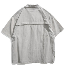 Load image into Gallery viewer, Japanese Retro Multi-pocket Patchwork Loose T-shirt