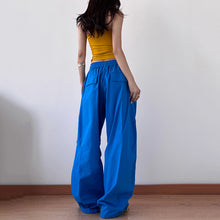 Load image into Gallery viewer, Retro Pleated Straight Wide-leg Pants