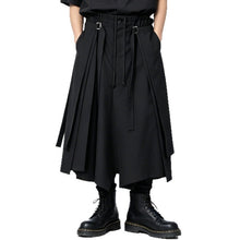 Load image into Gallery viewer, Japanese Style High-Waisted Drawstring Wide-Leg Pants