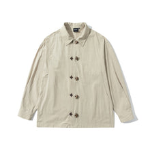 Load image into Gallery viewer, Horn Buttoned Loose Pointed Collar Shirt