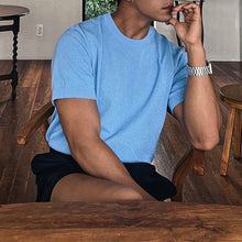 Load image into Gallery viewer, Textured Casual Knit T-shirt