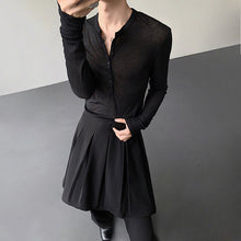 Load image into Gallery viewer, Slim Fit See-through Bottoming Shirt