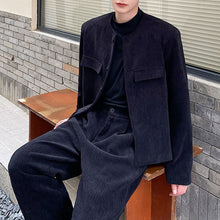 Load image into Gallery viewer, Collarless Suit Jacket Wide-leg Trousers Two-piece Suit