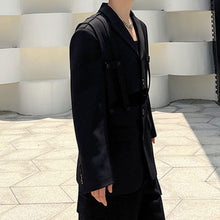 Load image into Gallery viewer, Deconstructed Suspender Splicing Shoulder Pad Blazer