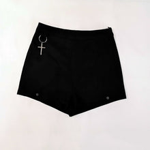 Load image into Gallery viewer, Detachable Leg Loop High Waist Slim Fit Shorts