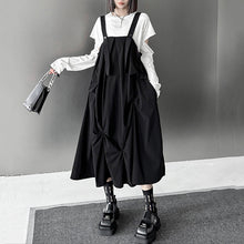 Load image into Gallery viewer, Mid-length Suspender A-line Skirt
