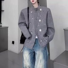 Load image into Gallery viewer, Beaded Knitted Cardigan Jacket