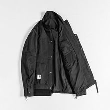 Load image into Gallery viewer, Stand Collar Fake Two Piece Loose Jacket