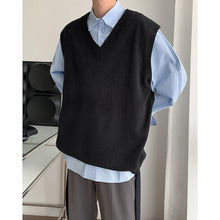 Load image into Gallery viewer, V-neck Stacked Sleeveless Sweater Vest with Streamers