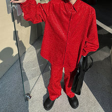 Load image into Gallery viewer, Stage Sequined Shirt and Pants Two Piece Sets