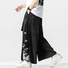 Load image into Gallery viewer, Cotton and Linen Loose Embroidered Wide-leg Pants