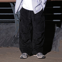 Load image into Gallery viewer, Retro Thickened Corduroy Pocket Pants