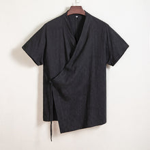 Load image into Gallery viewer, Cotton and Linen Kimono Loose Cardigan Shirt