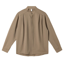 Load image into Gallery viewer, Vintage Casual Loose Stand-collar Button-down Shirt