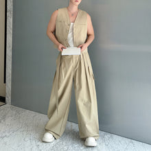 Load image into Gallery viewer, Casual Short Cardigan Vest Wide Leg Trousers Workwear Two-piece Set