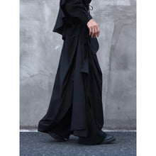 Load image into Gallery viewer, Irregular Double-layered Floor-length Culottes Wide-leg Trousers