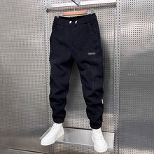 Load image into Gallery viewer, Winter Thickened Velvet Solid Color Harem Pants