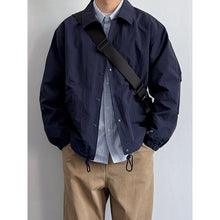 Load image into Gallery viewer, Japanese Retro Loose Casual Collared Coach Jacket