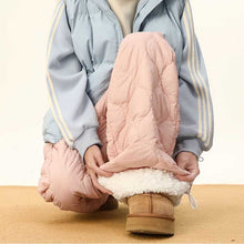 Load image into Gallery viewer, Multi-pocket Lamb Wool Cotton Plus Velvet Thickened Wide-leg Pants