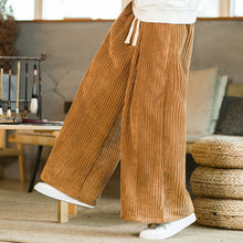 Load image into Gallery viewer, Thickened Corduroy Wide-leg Straight Pants