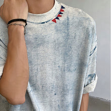 Load image into Gallery viewer, Tie-dyed Straight Shoulder T-shirt