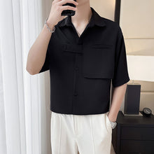Load image into Gallery viewer, Loose Half Sleeve Pocket Shirt