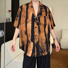 Load image into Gallery viewer, Tie-dye Splash Ink Printing Short-sleeved Shirt