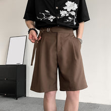 Load image into Gallery viewer, Straight-leg Casual Pants with Belt Design
