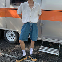 Load image into Gallery viewer, Breathable Button Knit Short Sleeve Shirt